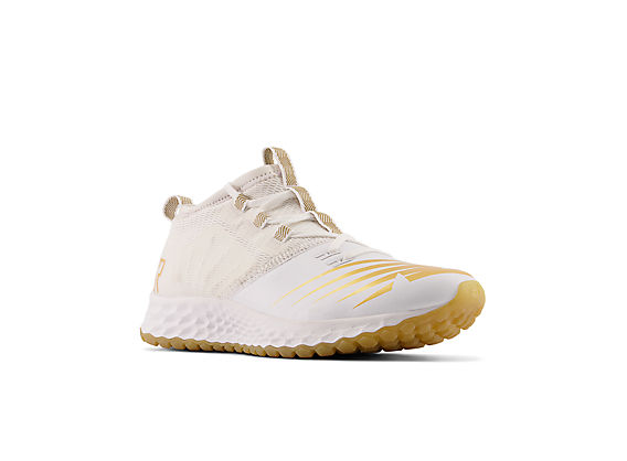 The Romero Trainer, White with Gold