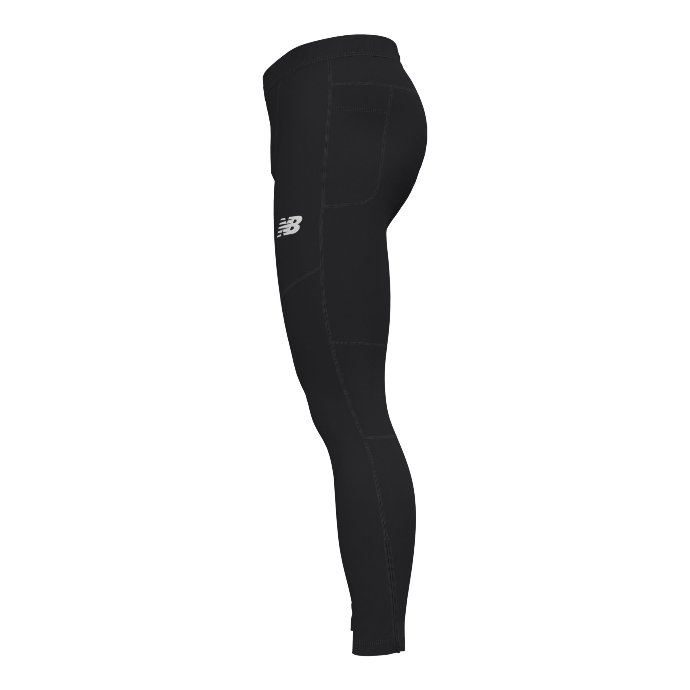 Buy New Balance Nb Athletics Logo Legging, Black, X-Small at
