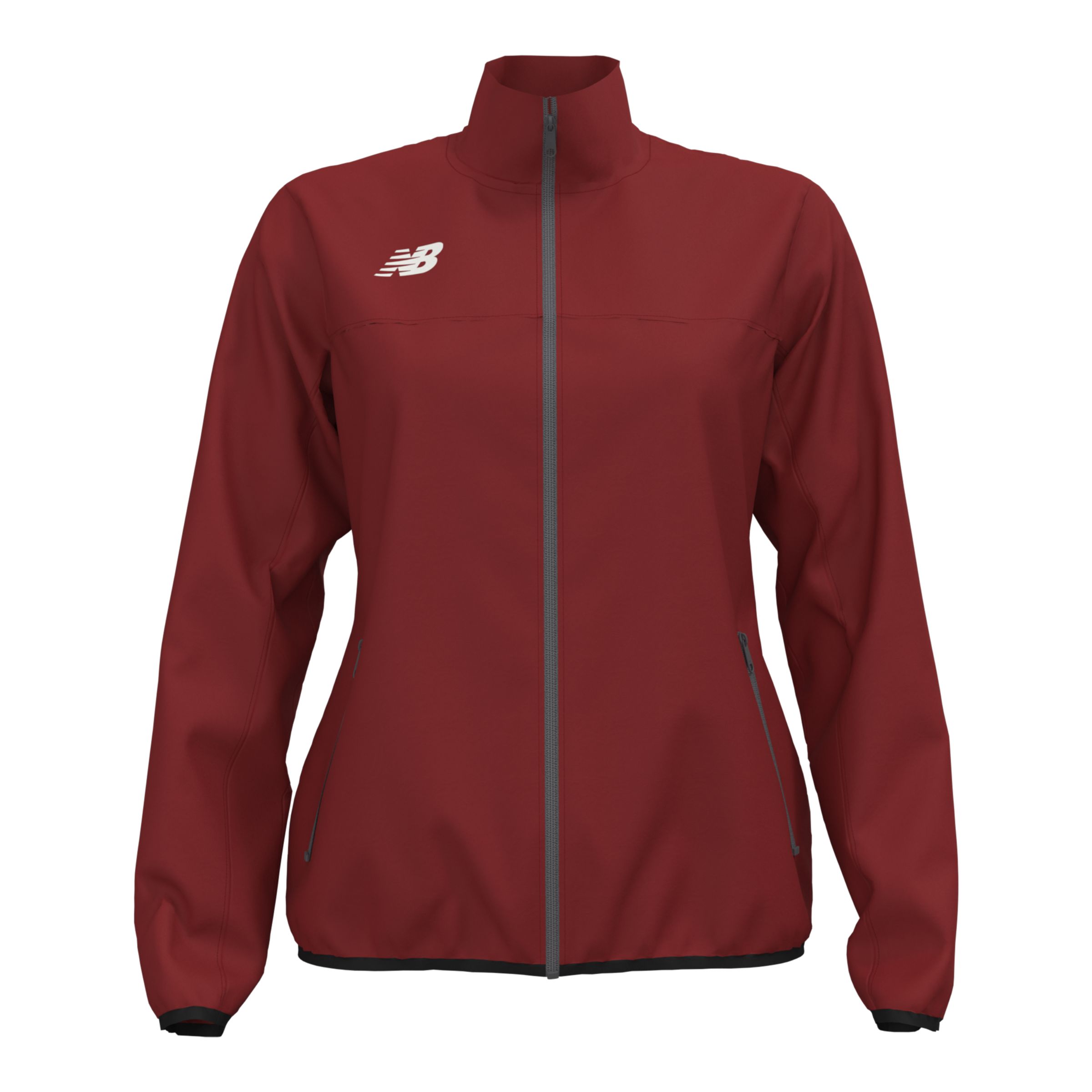 WJ370 - Women's Cuffed Snap Closure Warm Up Jacket