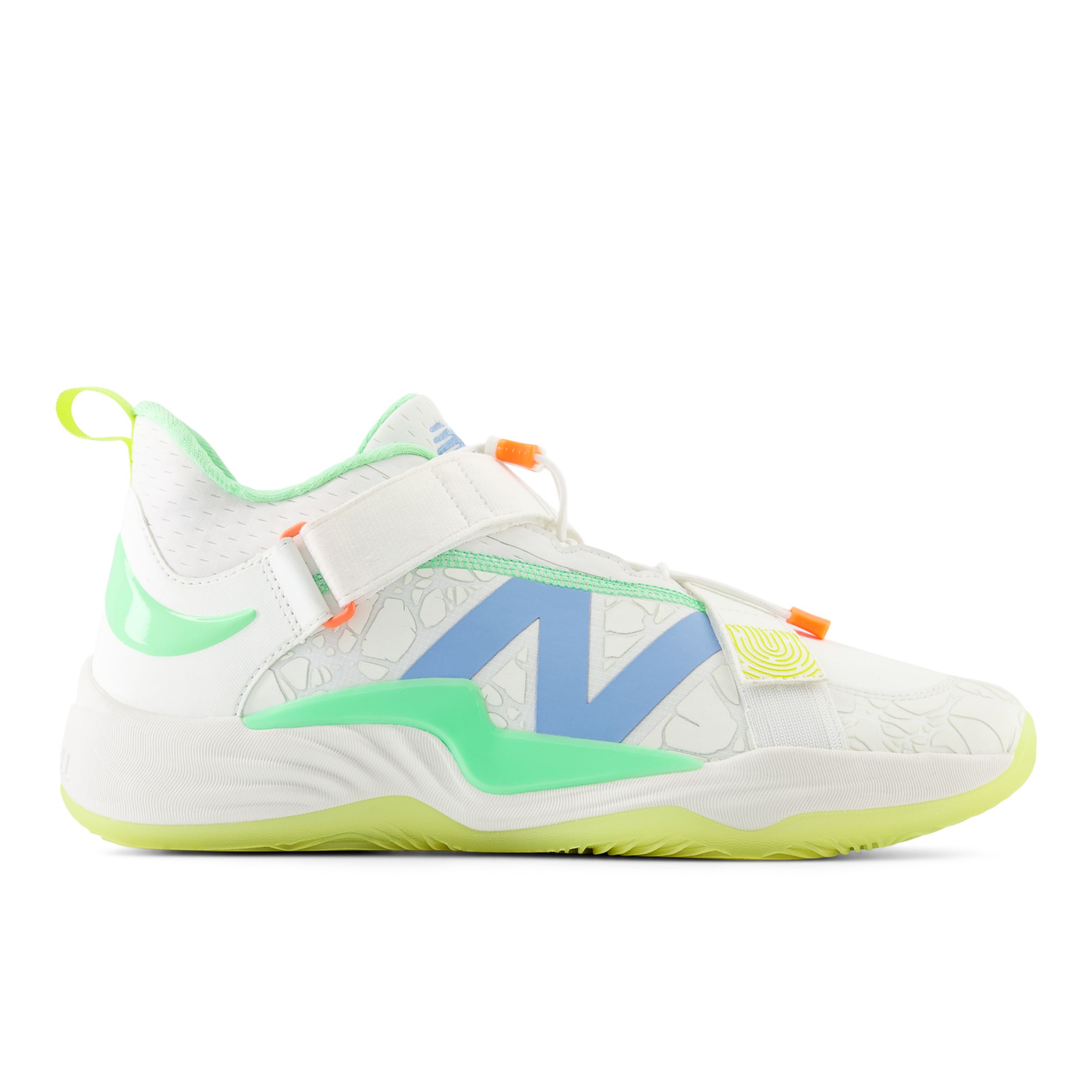New Balance Unisex FuelCell Lindor 2 Comp - White/Orange/Green/Yellow (Size 10.5)