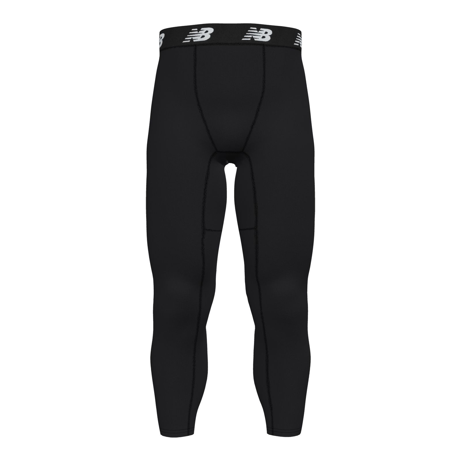 One Leg 3/4 Compression Tights (White) - For Basketball, Football &  Lacrosse