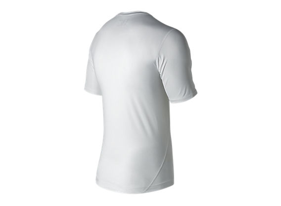 Short Sleeve Compression Top, White