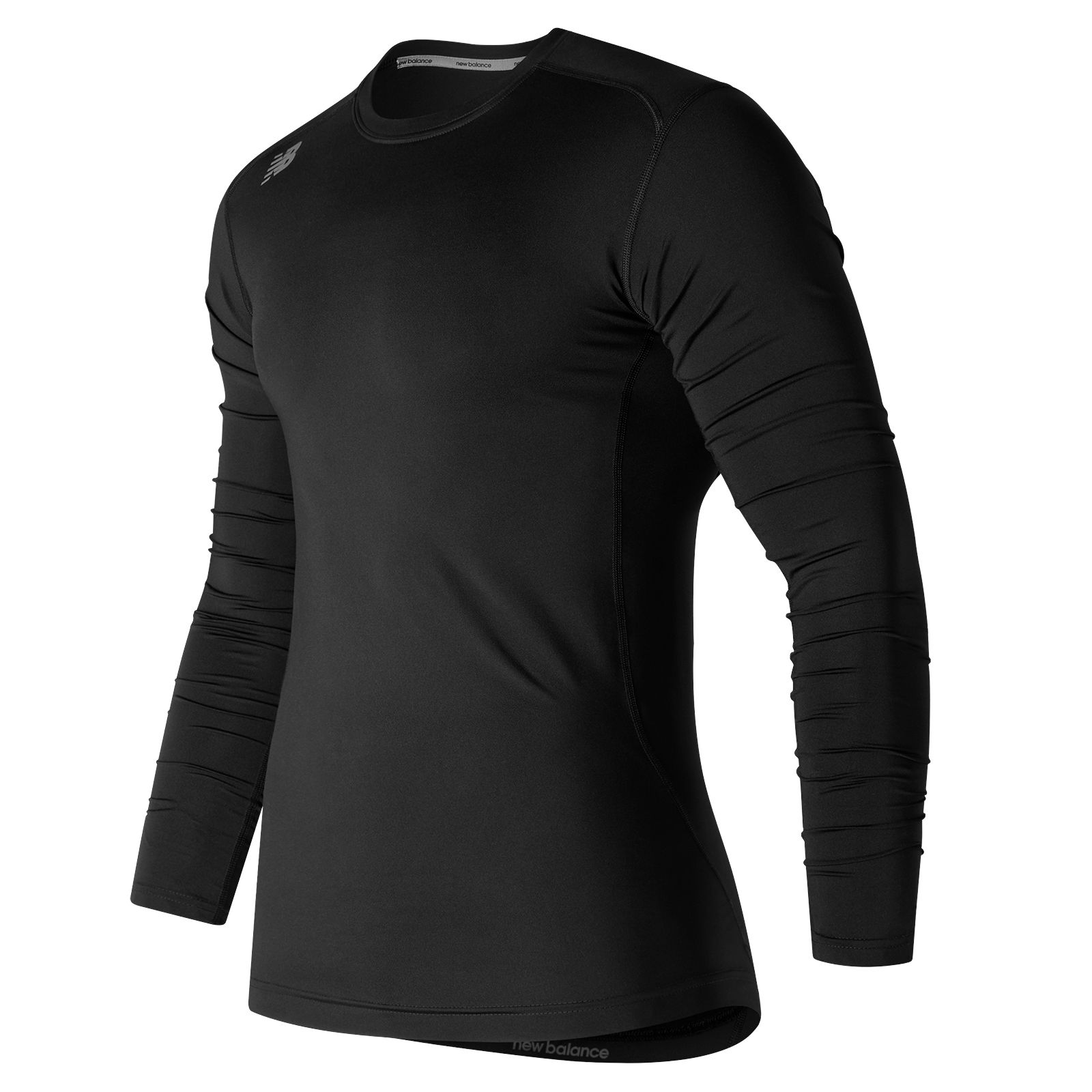 Men's NB Long Sleeve Compression Top, Team Black image number 0