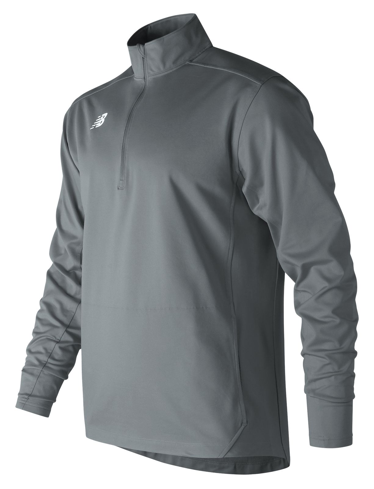 Lightweight Solid Half Zip, Gunmetal image number 0