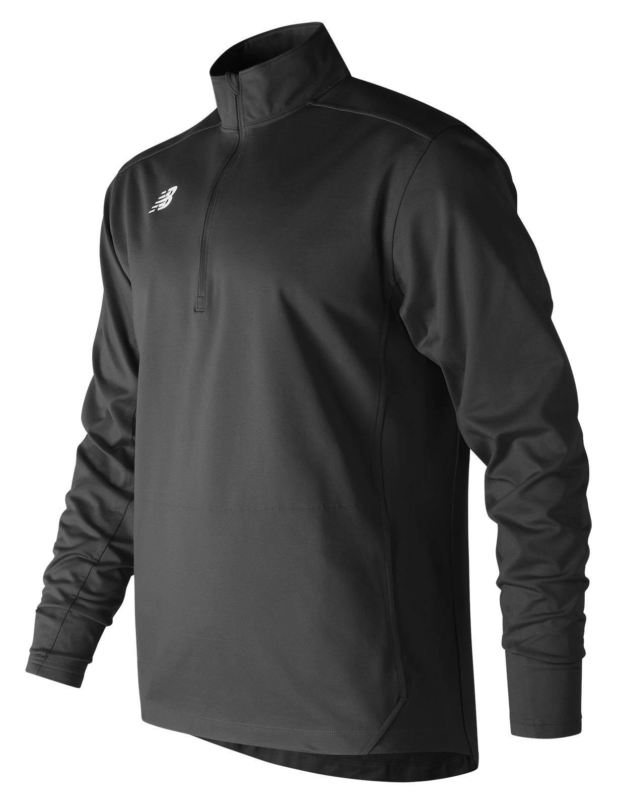 Lightweight Solid Half Zip, Team Black image number 0