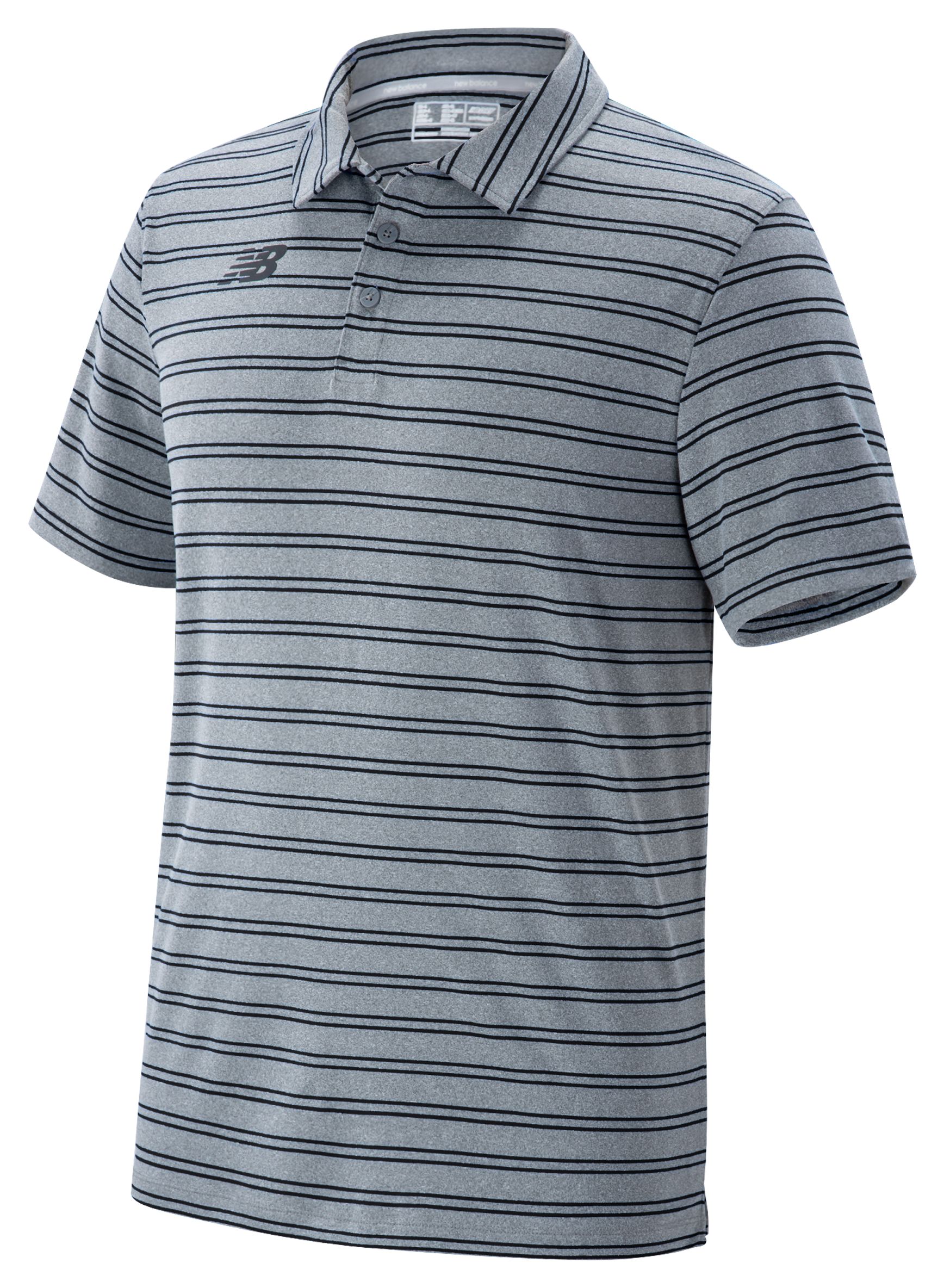 Team Striped Polo - Men's - Tops, - NB Team Sports - US