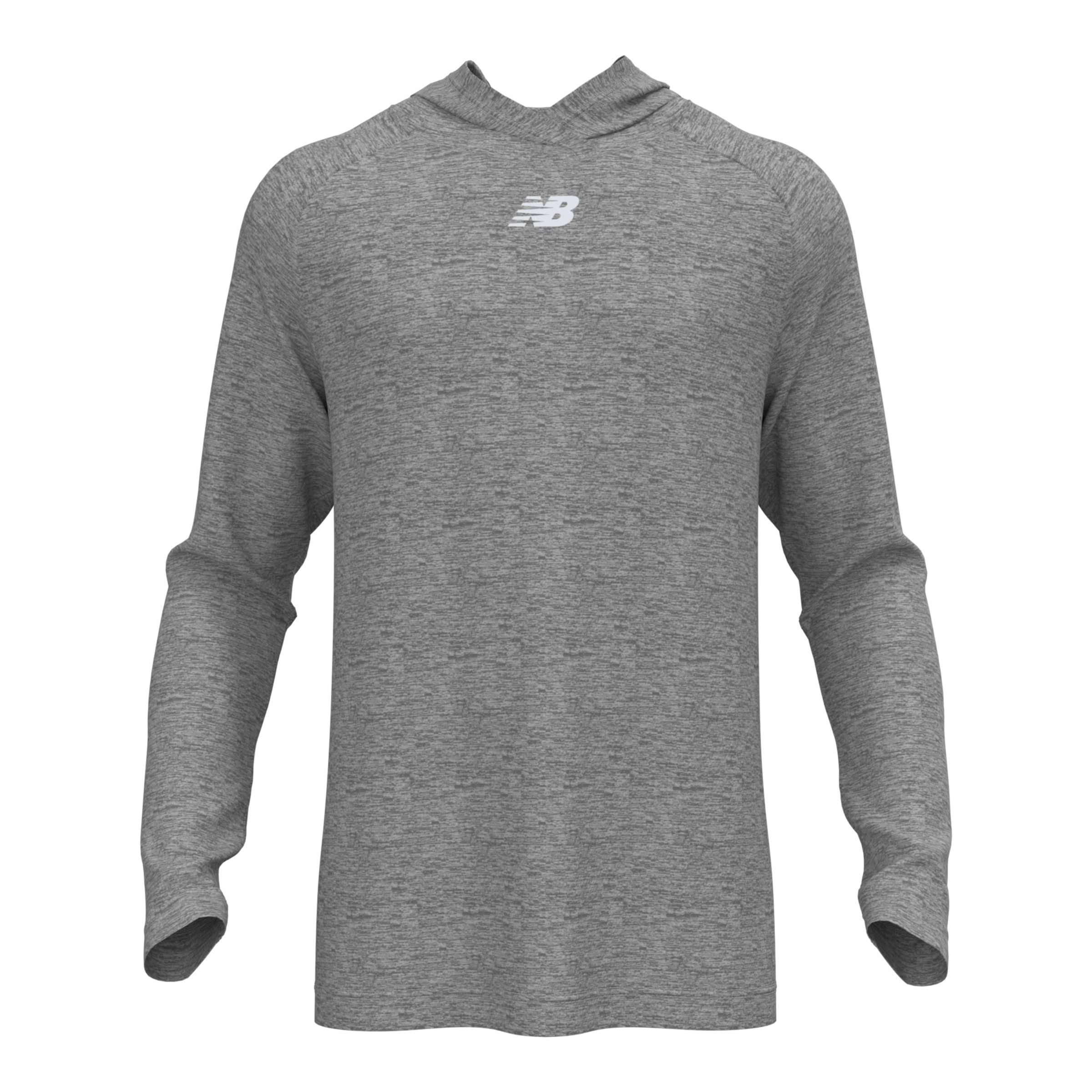 New Balance Running Long Sleeve T-shirt Women's B Dry Athletic Top Gray  Size L