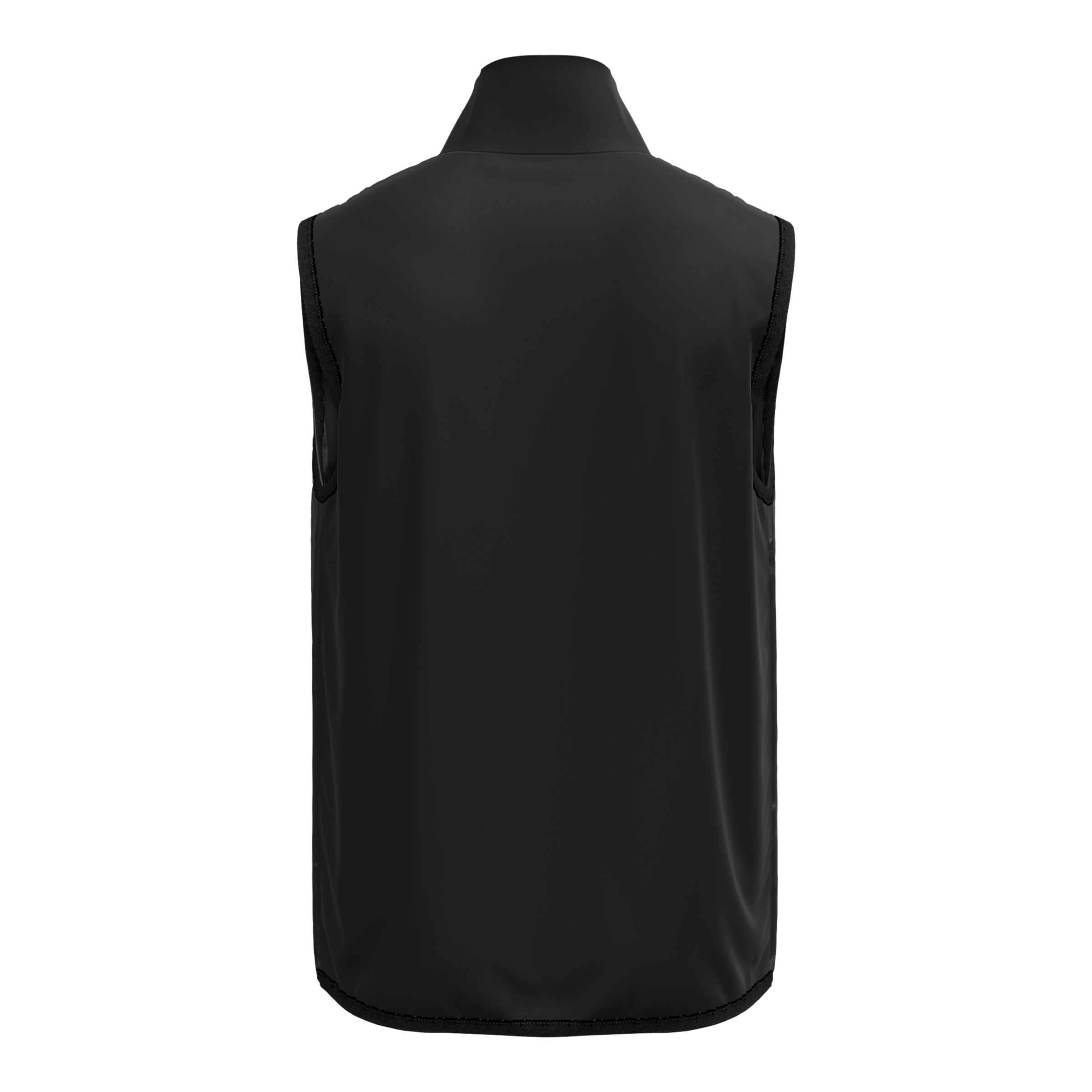 Men Racerback Black Printed Vest-1662BK - Sportsqvest