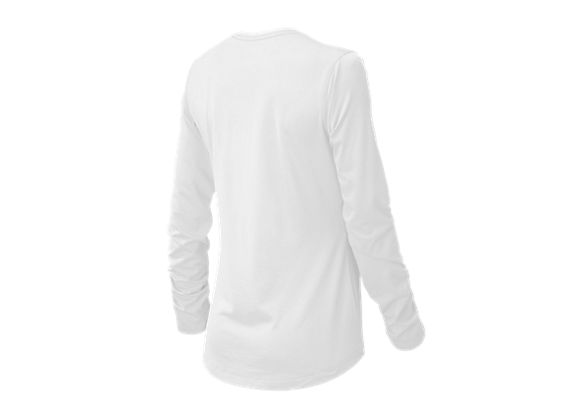 Long Sleeve Tech Tee, White image number 1