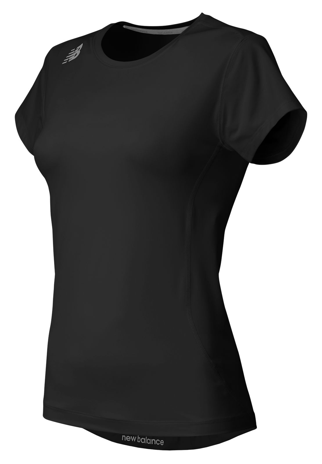 Women's NBW Short Sleeve Compression Top, Team Black image number 0