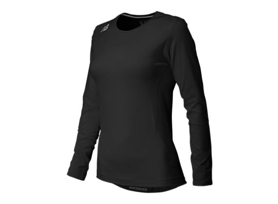 Women's NBW Long Sleeve Compression Top, Team Black image number 0