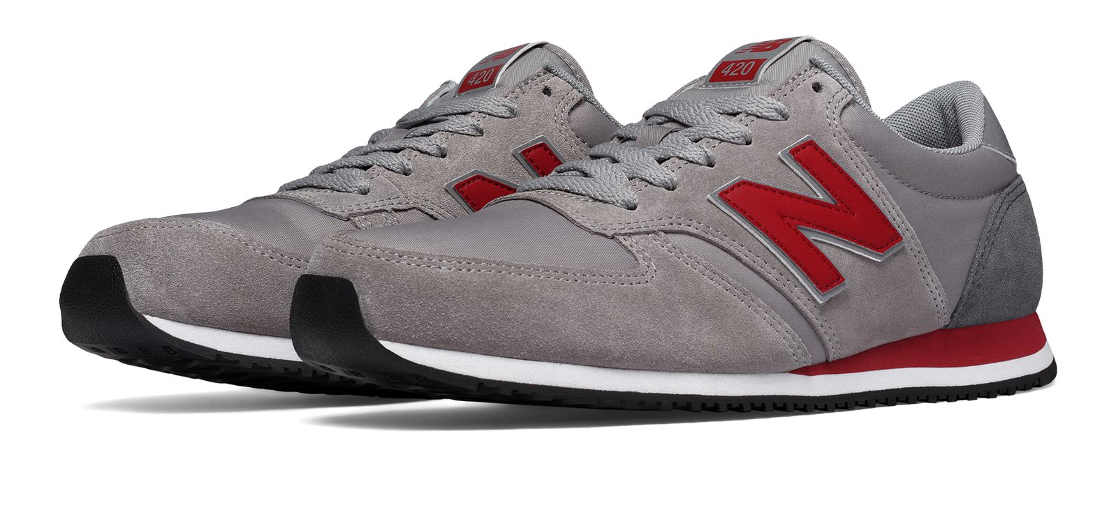 new balance u420 grey red