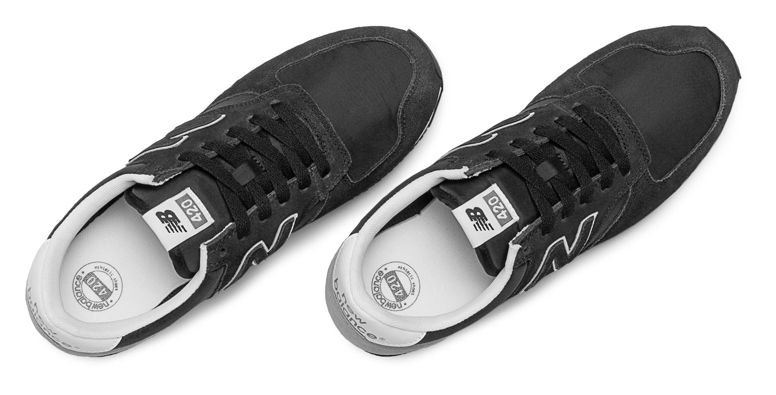 new balance u420 black leather