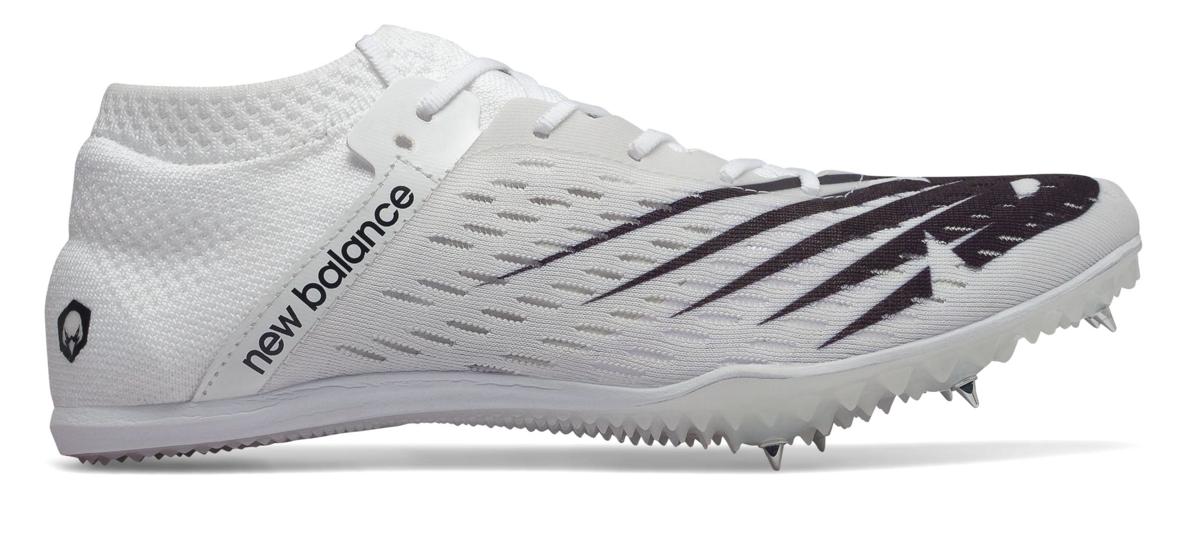 White new balance hot sale track spikes