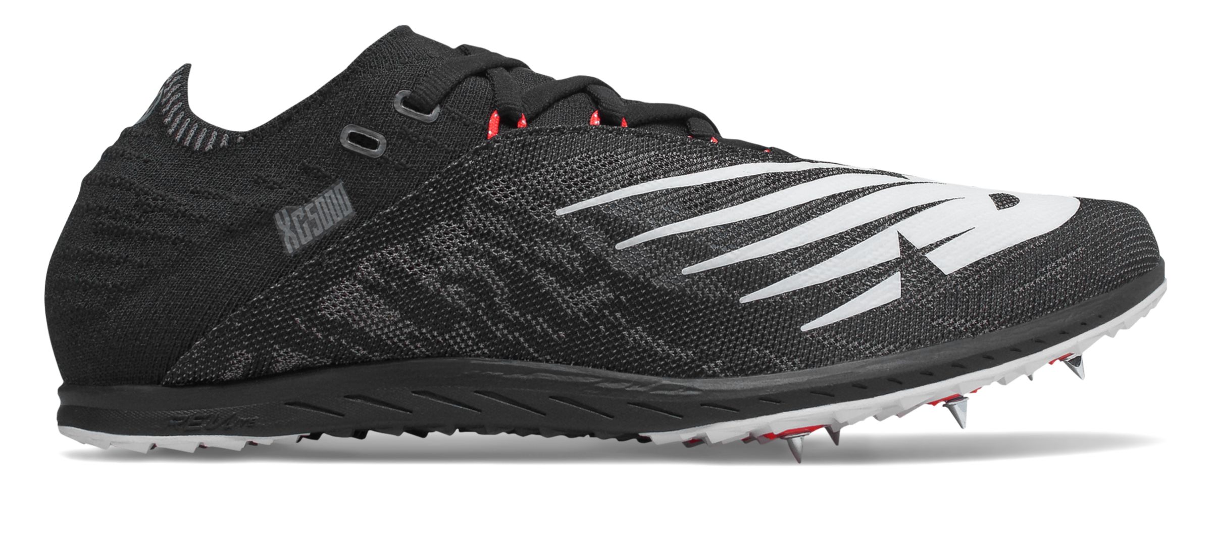 New Balance Unisex XC5K v5 Track Spikes Shoes Black with Red | eBay