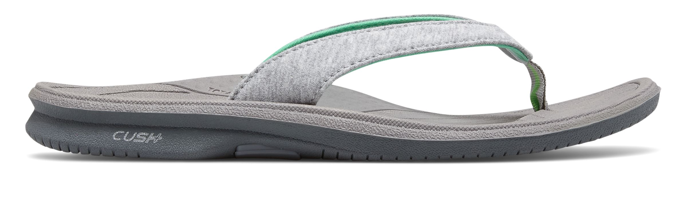 new balance women's cush  heathered thong sandal