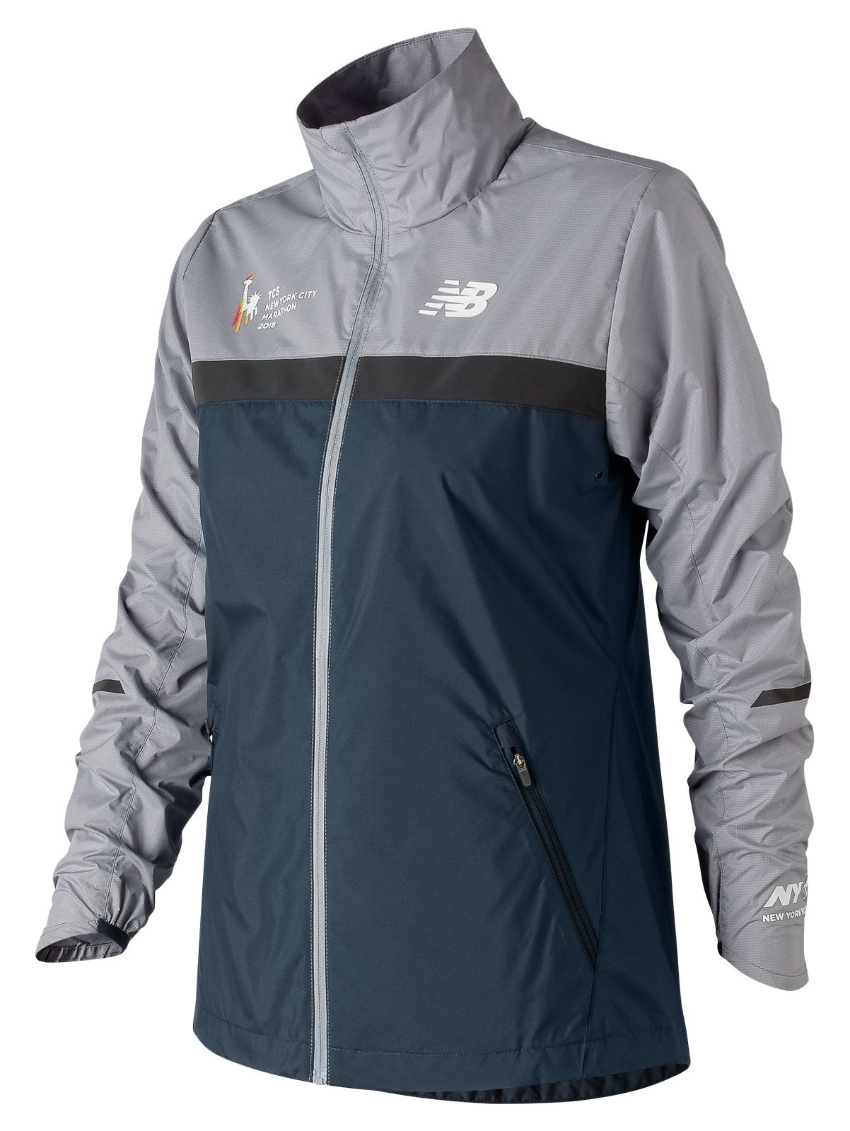 New Balance Women's Nyc Marathon Windcheater Jacket Grey | eBay