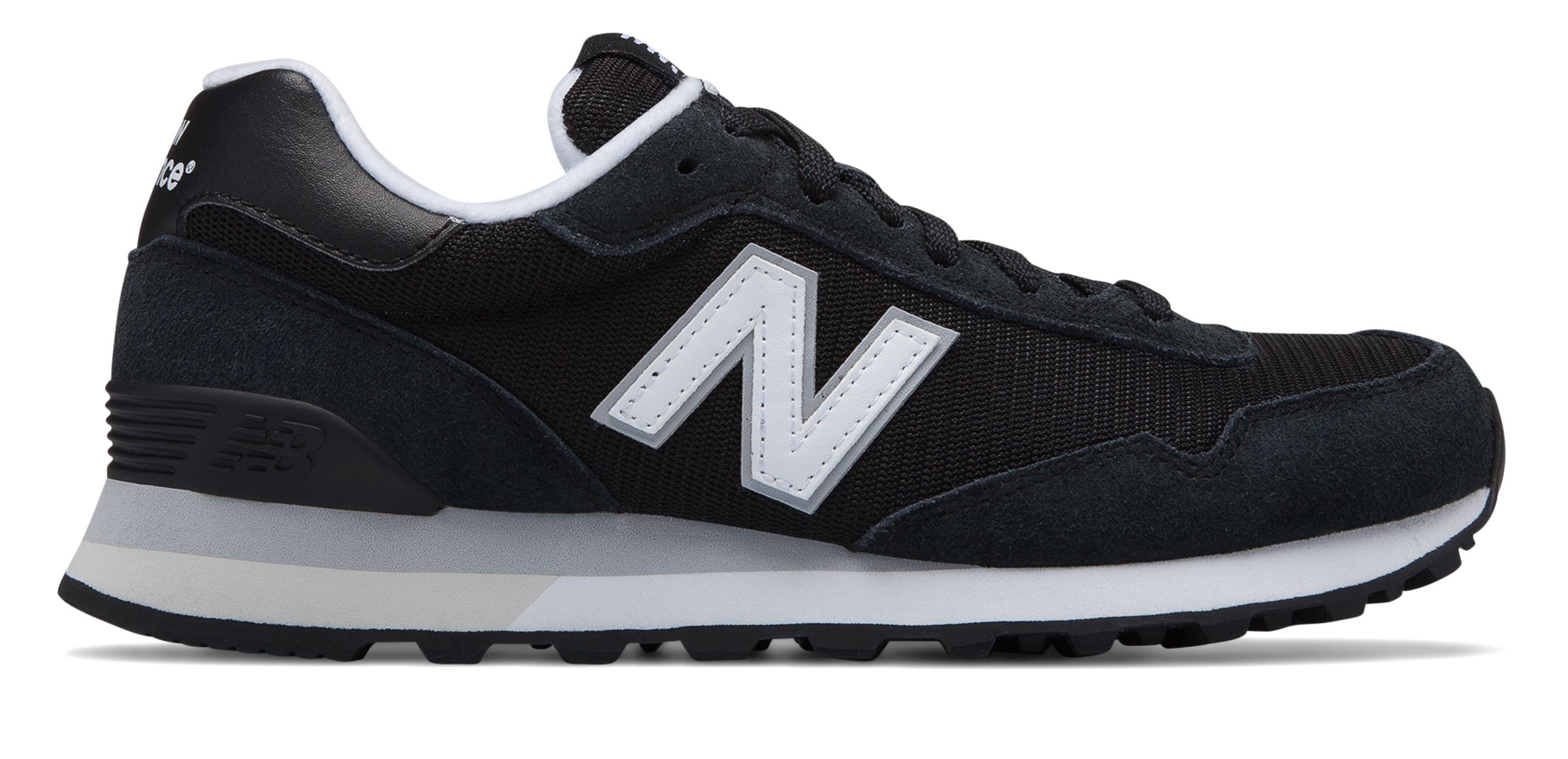 New Balance Women's 515 Classic Shoes Black with Silver | eBay