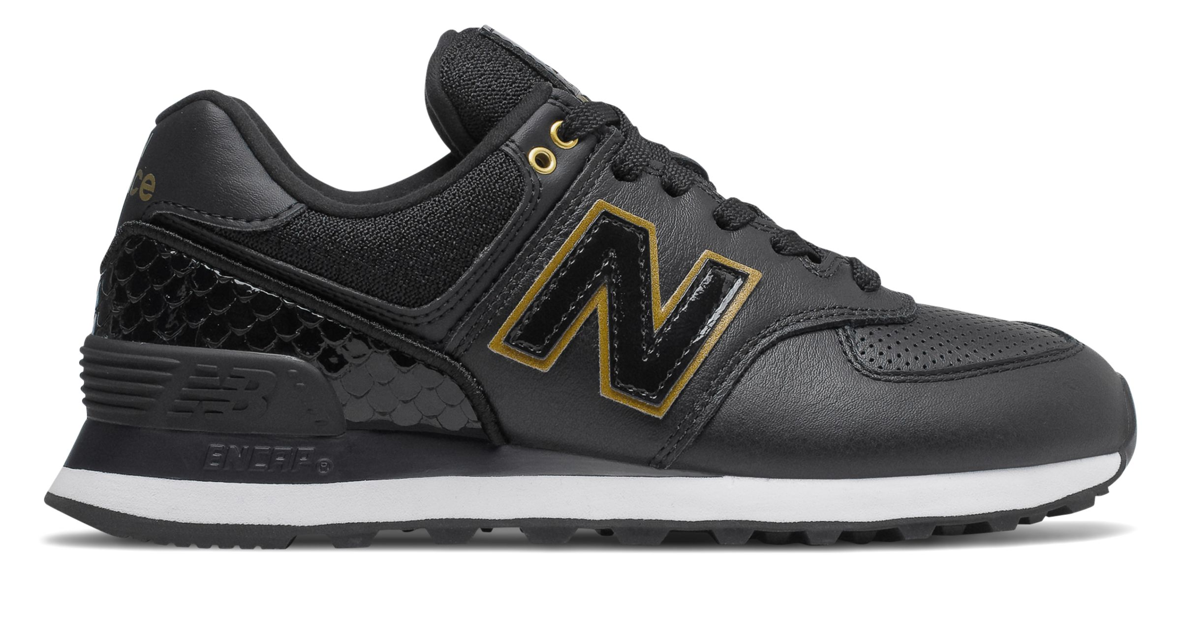 New Balance Women's 574 Shoes Black | eBay