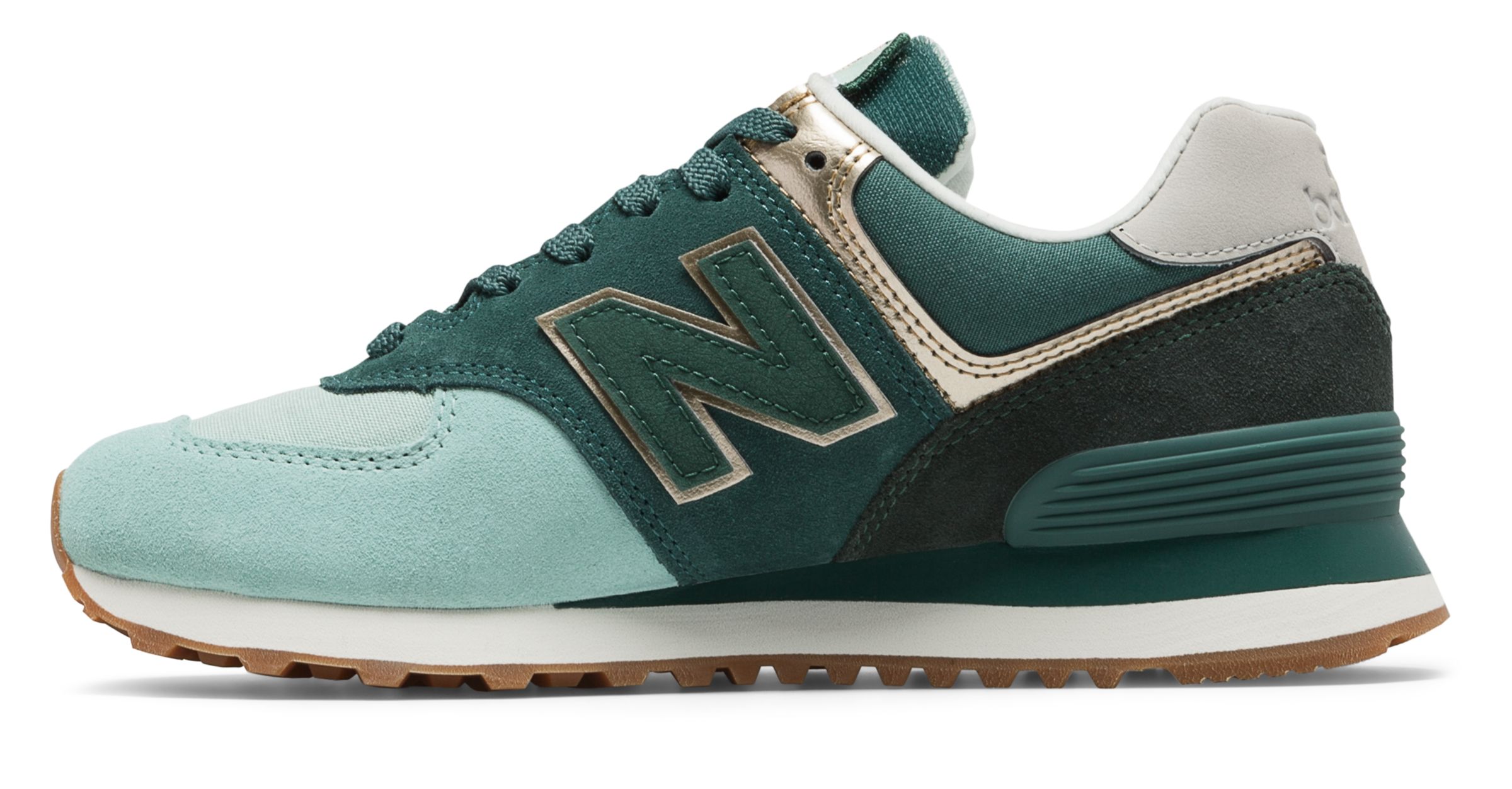 new balance 574 metallic patch