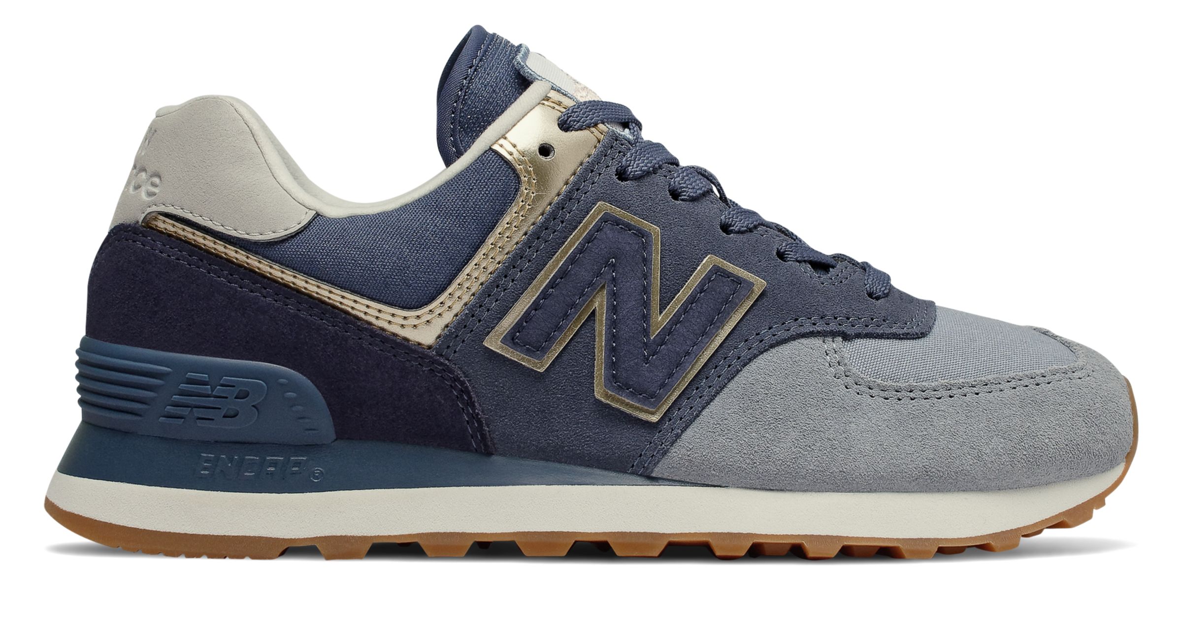 new balance 574 metallic patch