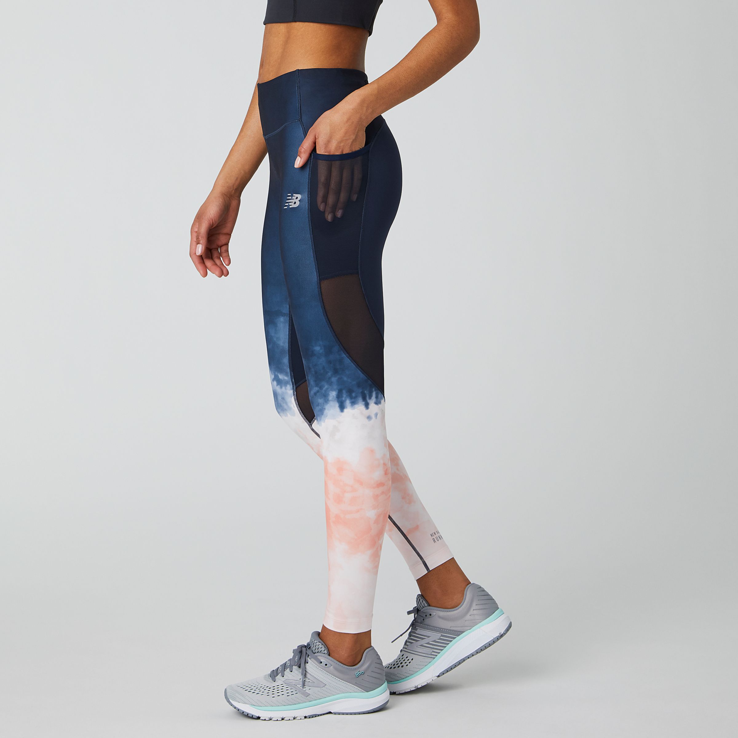 new balance printed impact tights