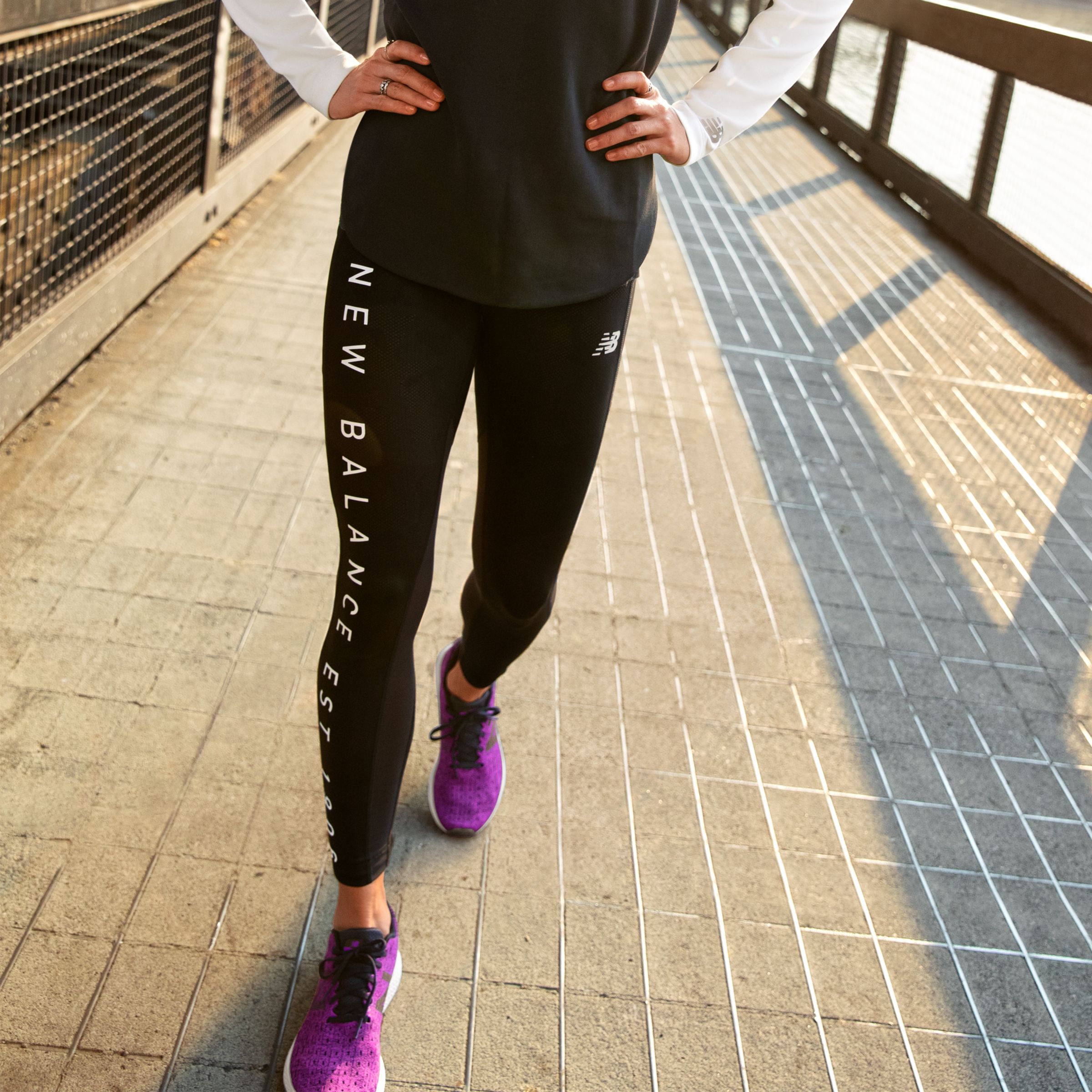 new balance printed impact tights
