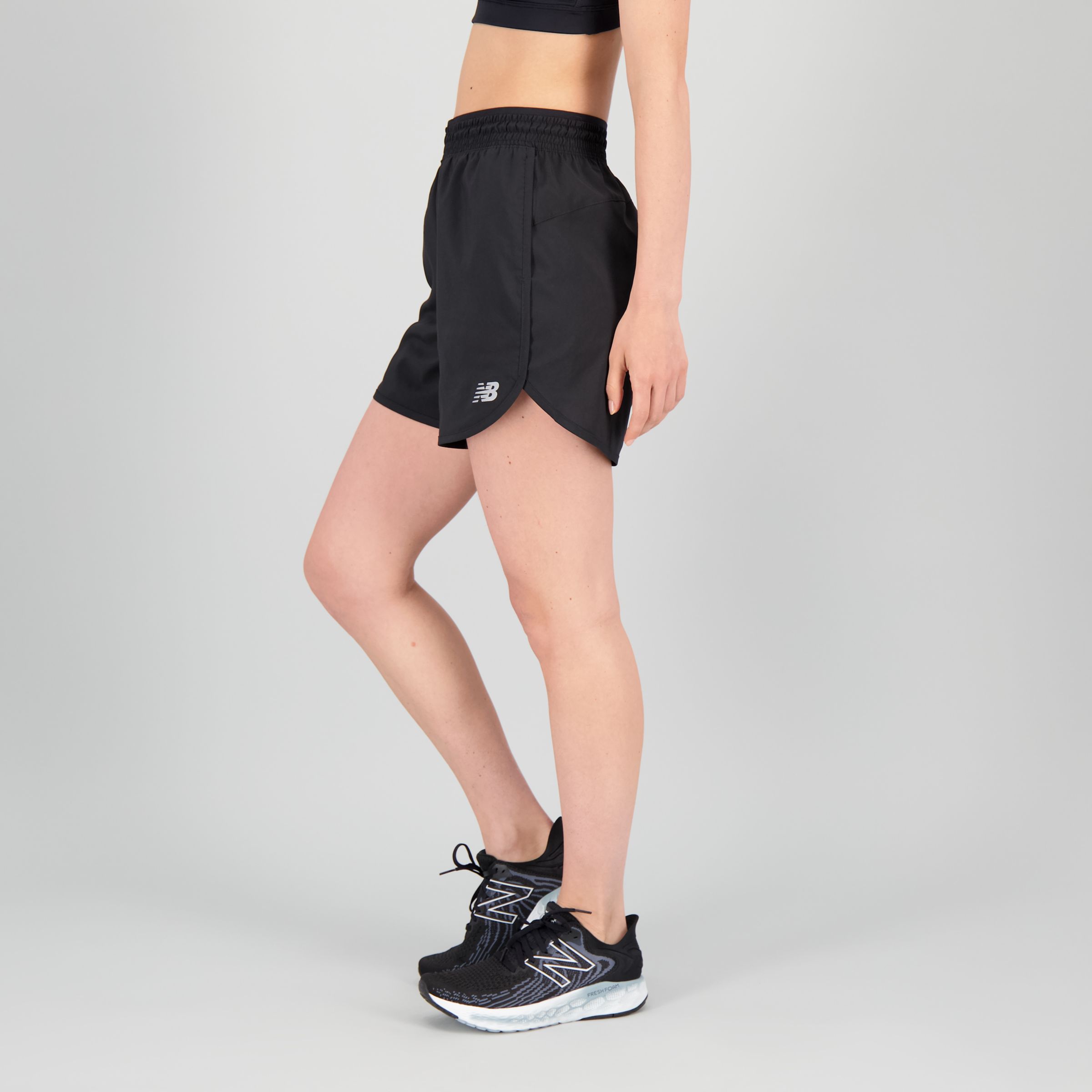 New Balance Running Accelerate 2 in 1 shorts in black