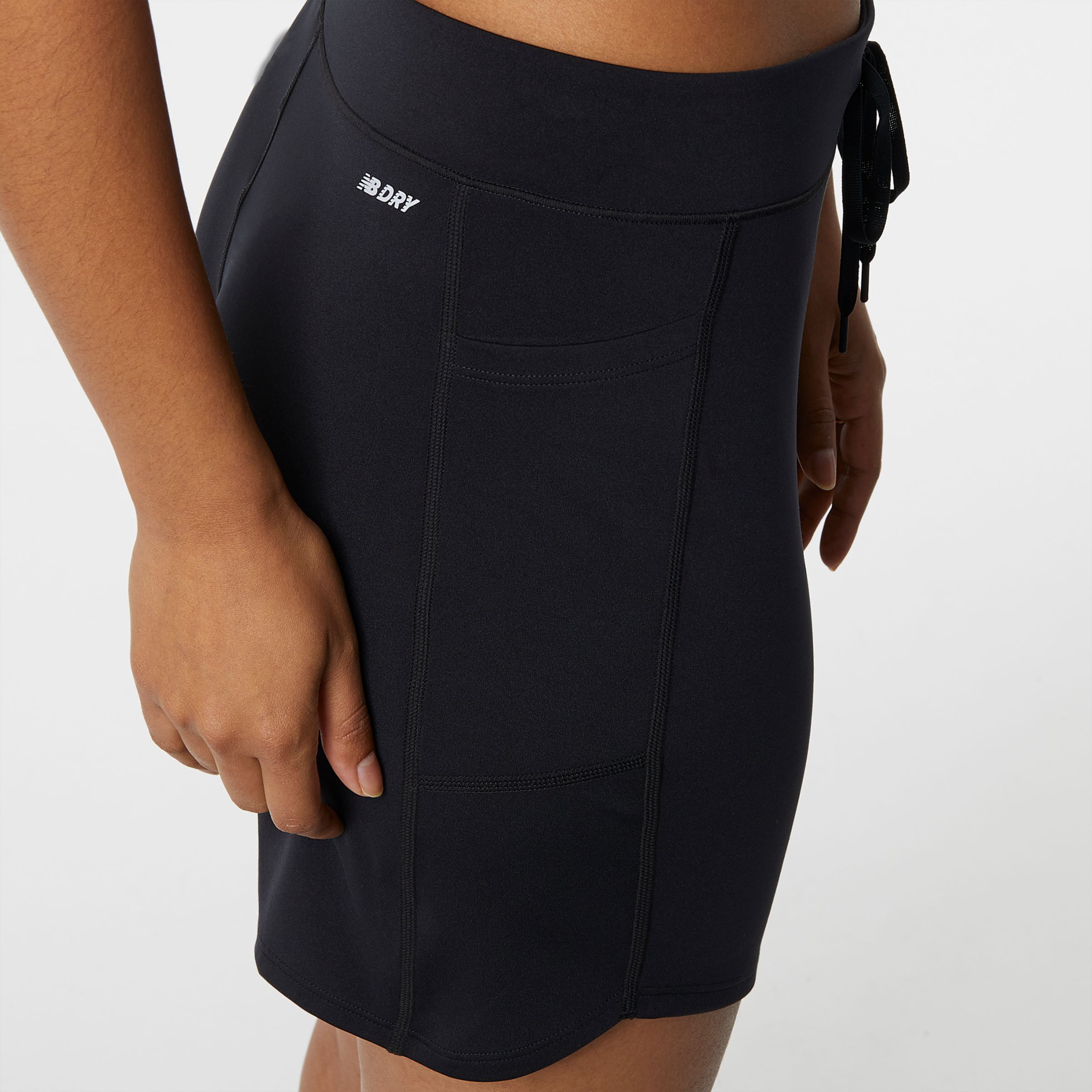 New Balance Women's Impact Run 2 in 1 Short 22, Black, X-Small at