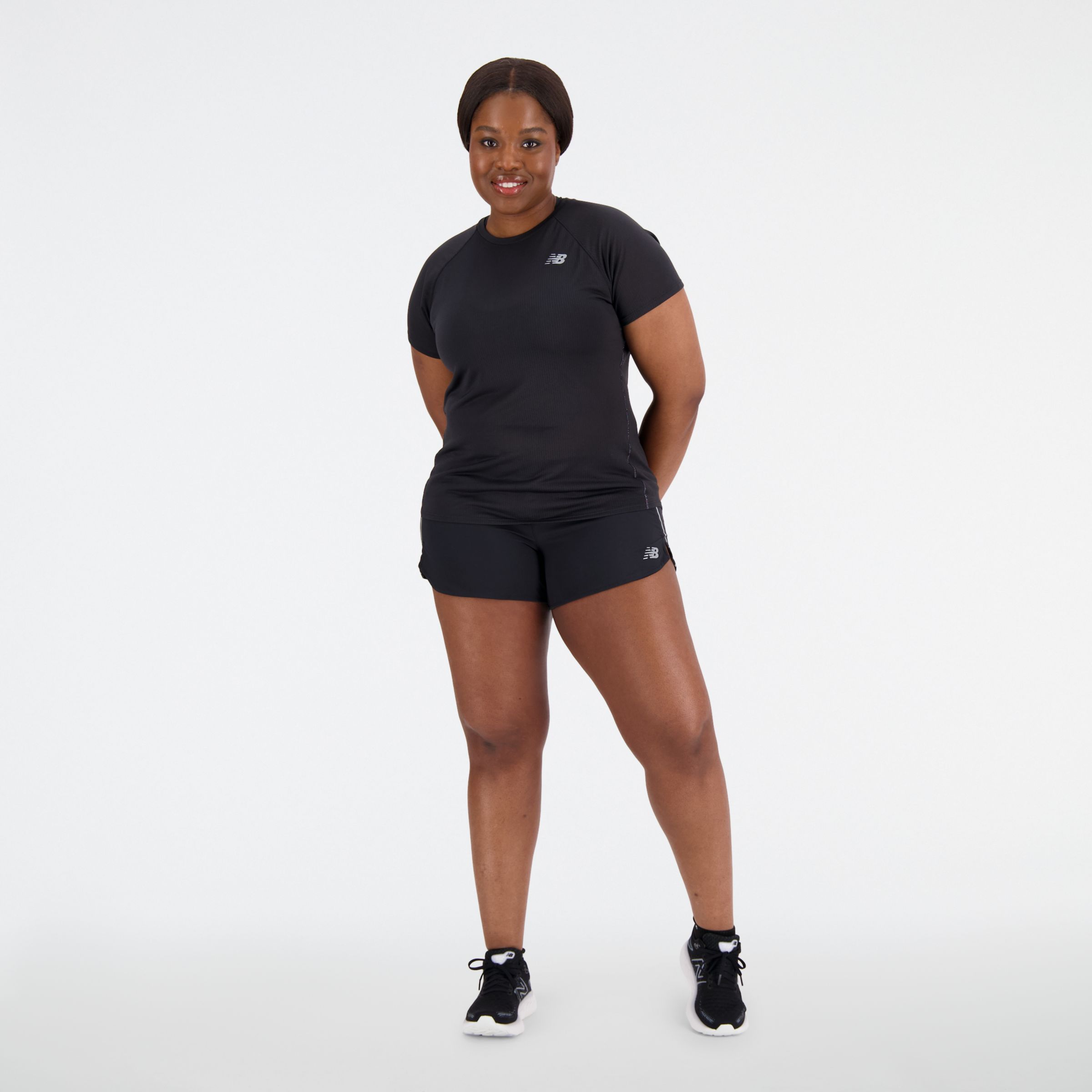 New Balance Athletics High Rise 3in Women's Running Shorts Black