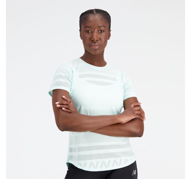 New Balance Women's Q Speed Jacquard Short Sleeve T-shirt