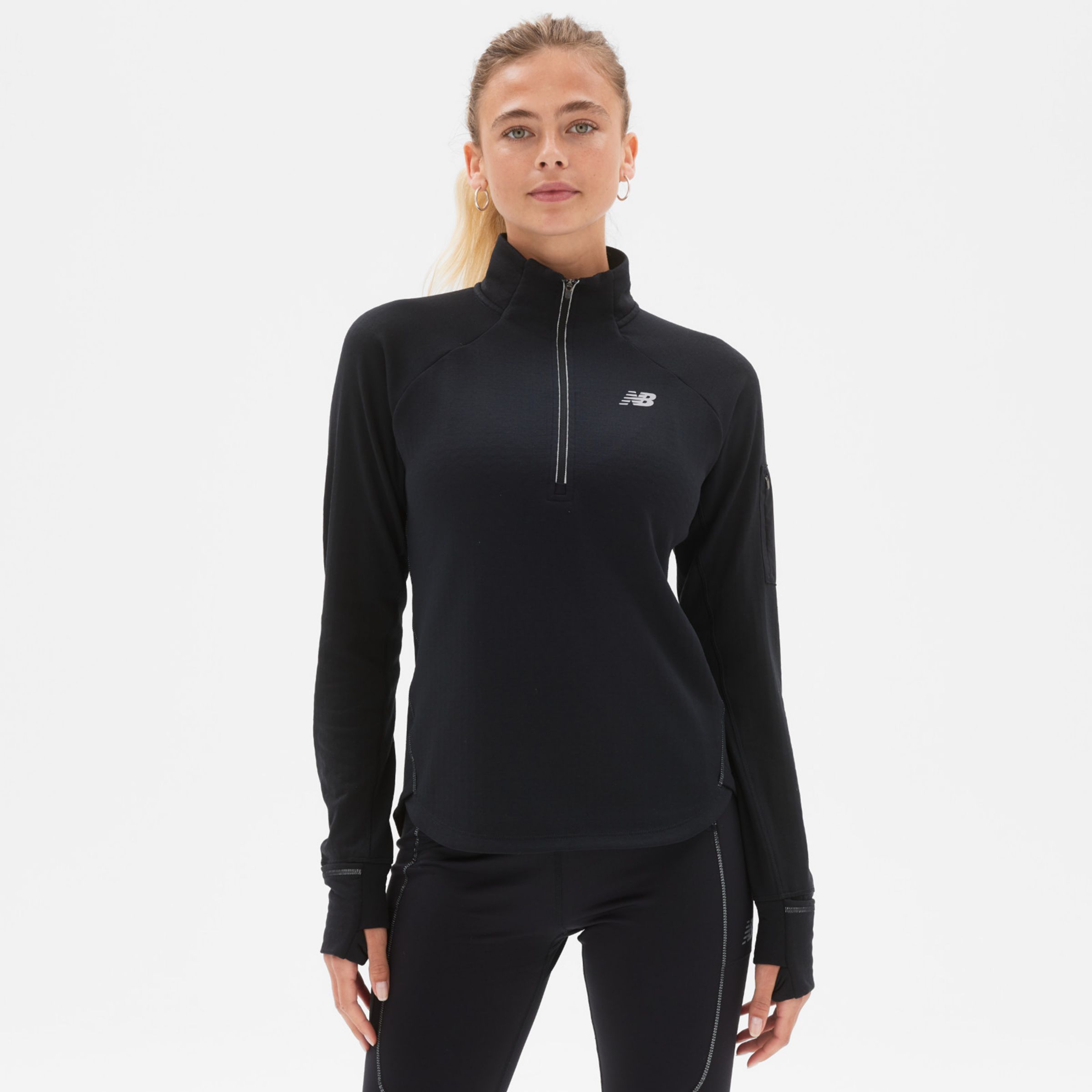 NB Heat Grid Half Zip - Women's - Tops, - NB Team Sports - US