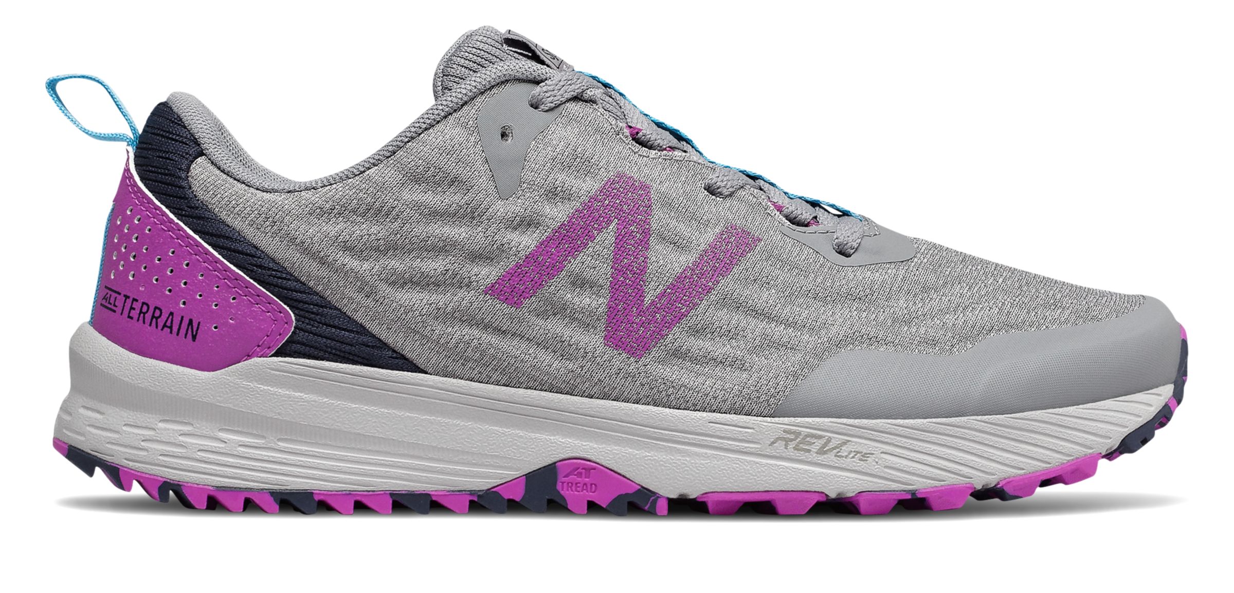 New Balance Women's NITREL v3 Trail Shoes Grey with Purple | eBay