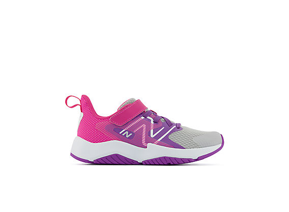 Rave Run v2 Bungee Lace with Top Strap, Summer Fog with Purple & Pink