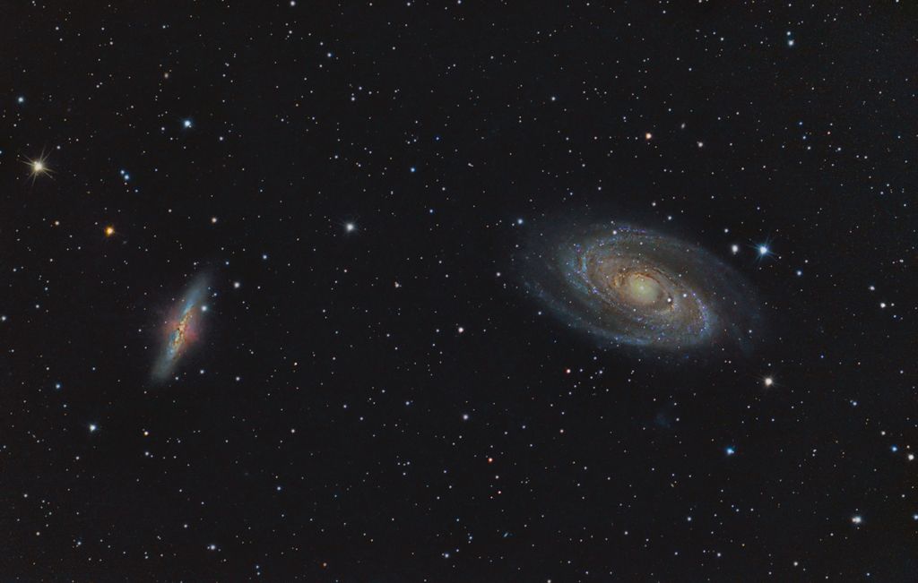 M81 & M82 - Bode's Galaxy and Cigar Galaxy | Astronomy images at Orion