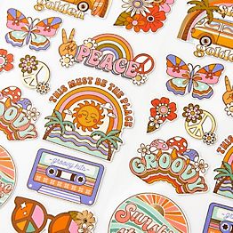 Groovy Vibes Stickers | Paper Source