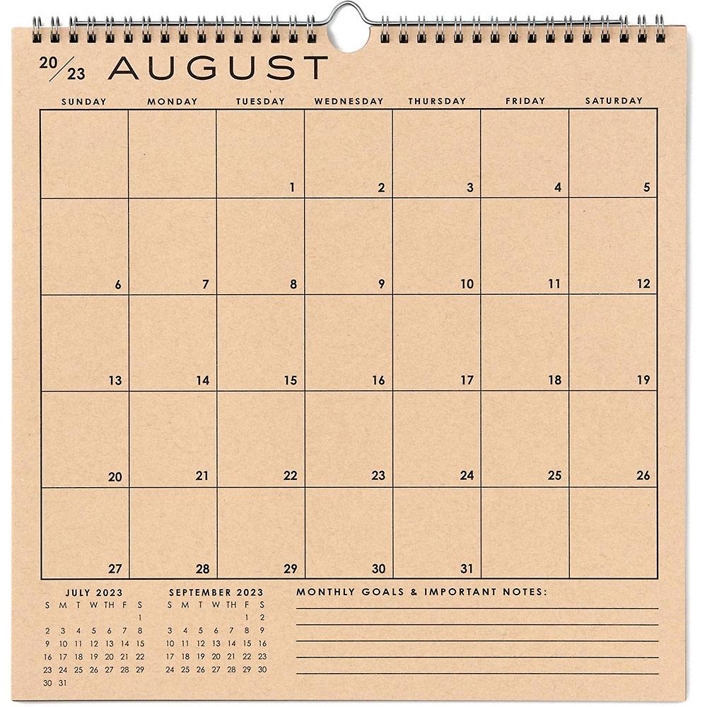 2023-2024 Classic Grid Wall Calendar