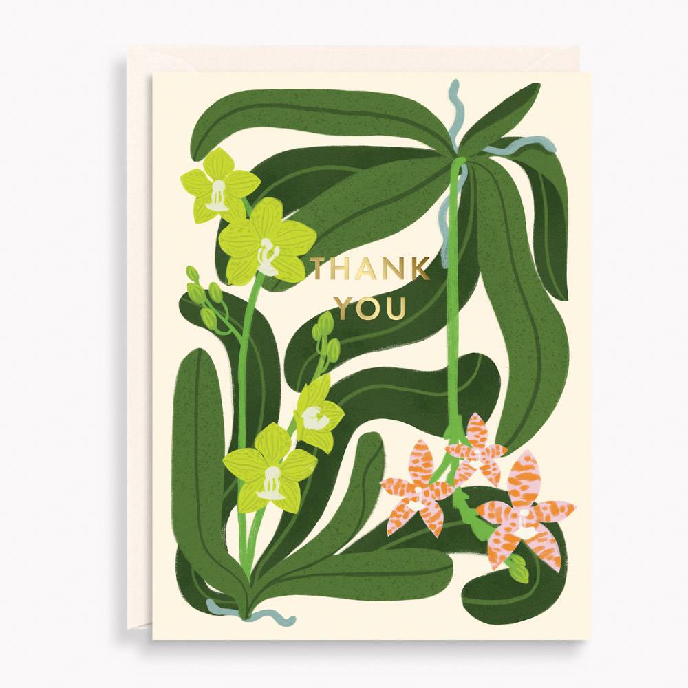 Orchids Thank You Card Set