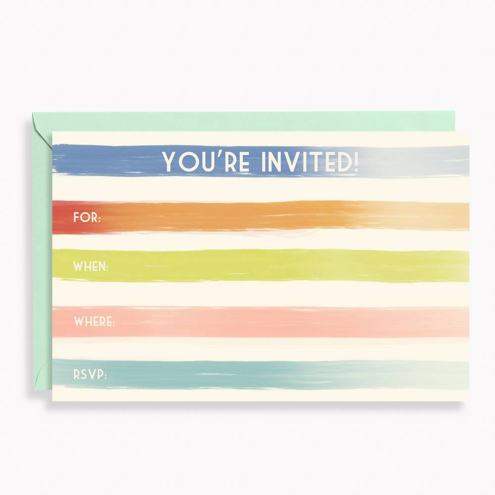 Watercolor Fill-In Invitations