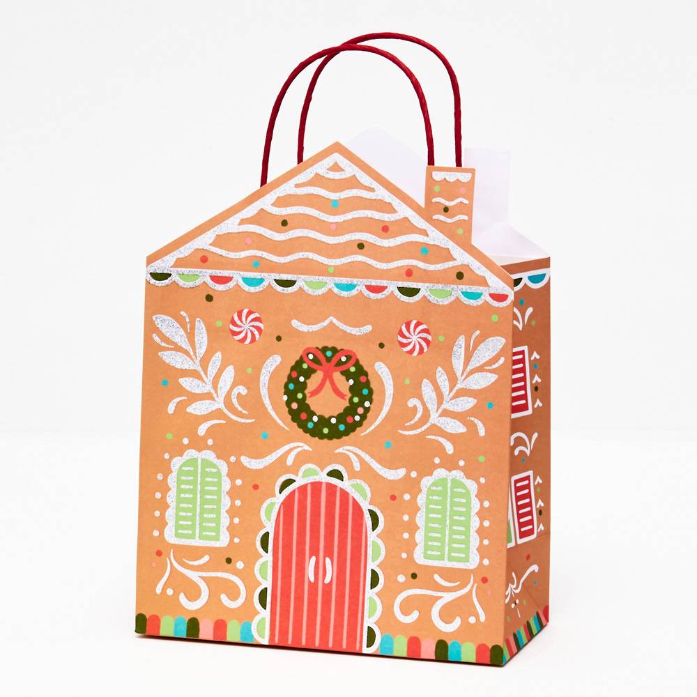 Gingerbread House Medium Gift Bag