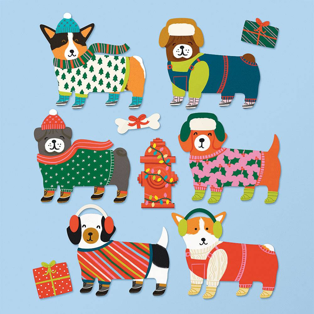 Holiday Dogs In Sweaters Kit