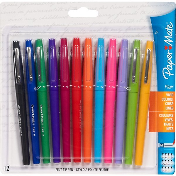 12 Packs: 12 ct. (144 total) Paper Mate® Flair® Felt Tip Pen Set
