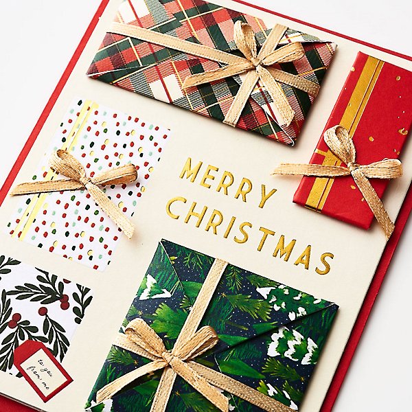 Paper Source Christmas Gift Wrap Accessory Set- Tags Tissues Gift Card  Envelopes