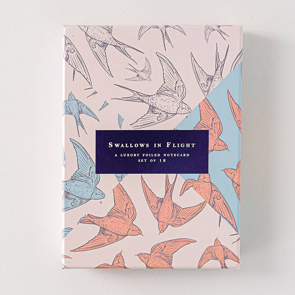 Swallows in Flight Stationery Set