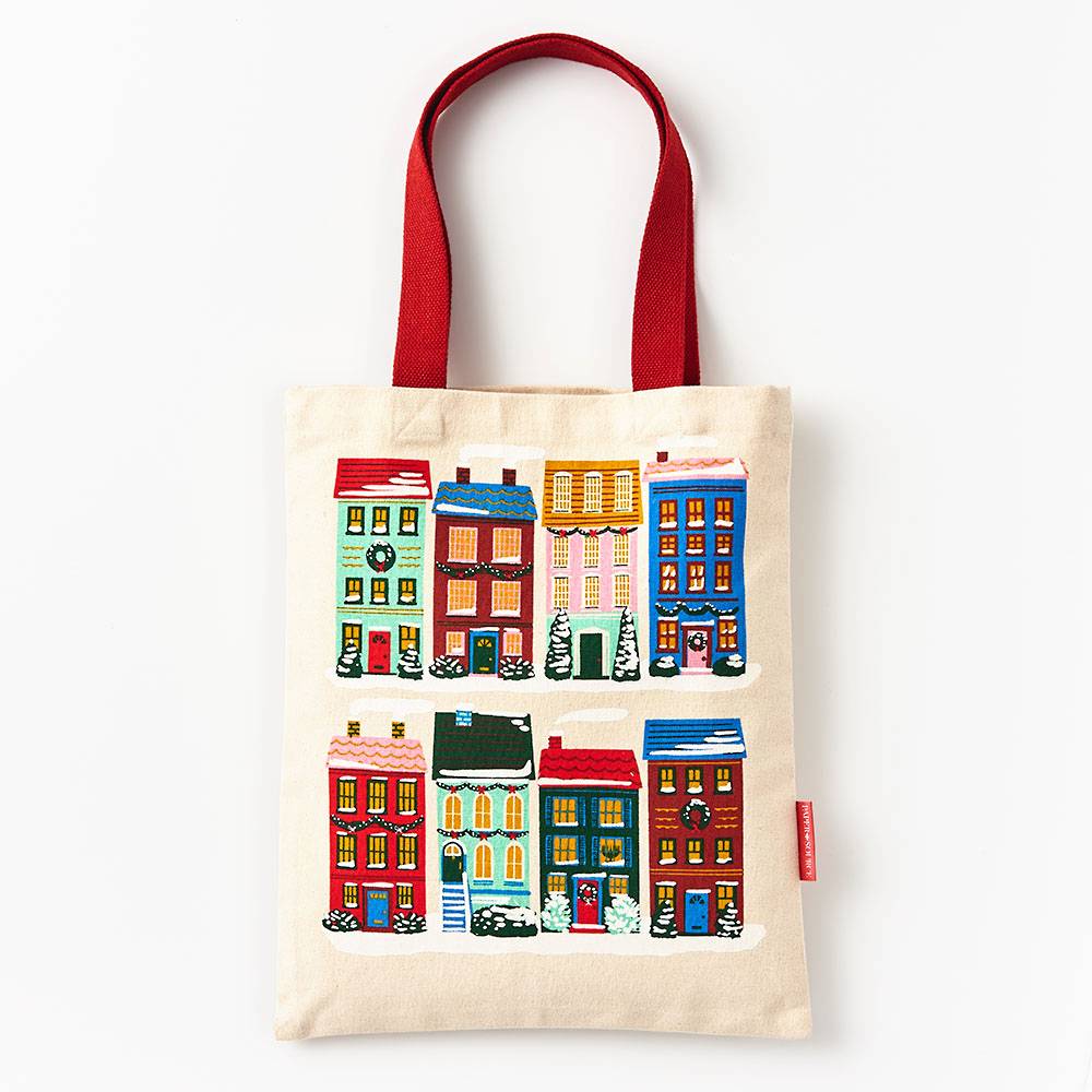 Holiday Houses Canvas Tote Bag
