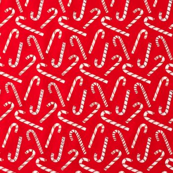 Candy Cane Red Foil Stone Wrapping Paper | Paper Source