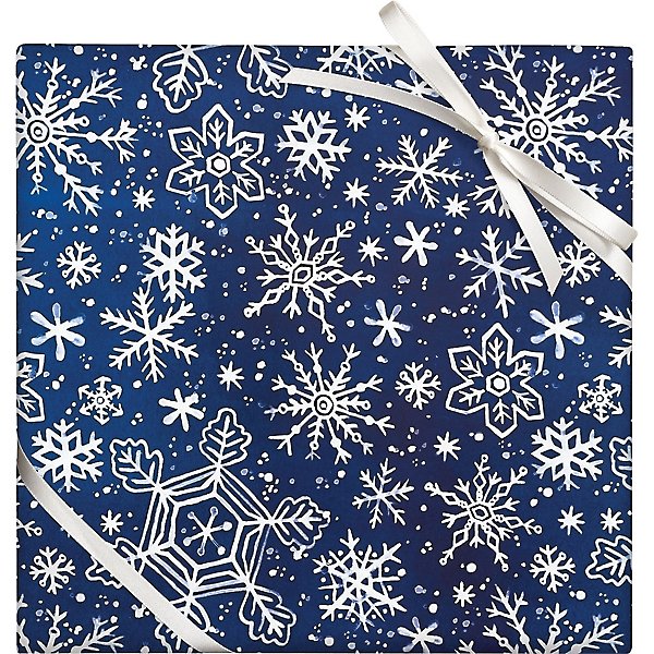 Boho Snowflake Wave Holiday Wrapping Paper – Designs by dVa