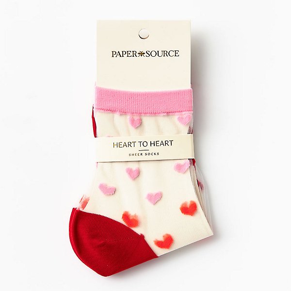 Heart Tulle Sheer Socks