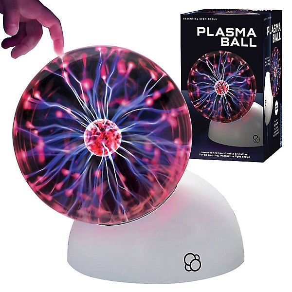 Blue 12 Tesla Plasma Ball Sphere Holiday Party Bar Lamp Light