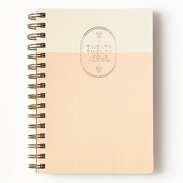 2024 Black Large Monthly Planner by Paper Source